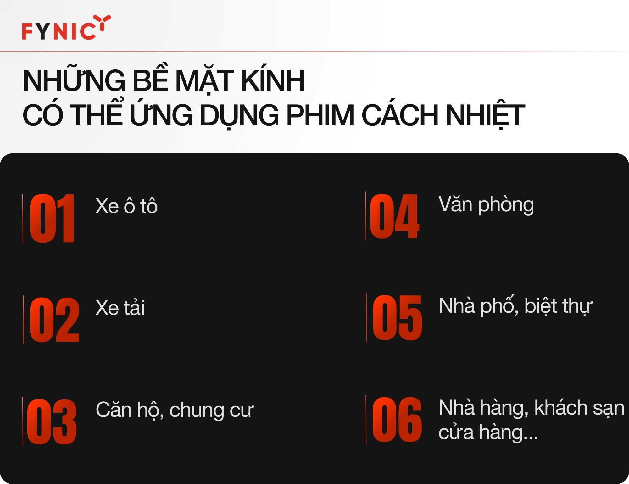 Phim cách nhiệt được ứng dụng vào việc chống nóng cho nhiều loại công trình